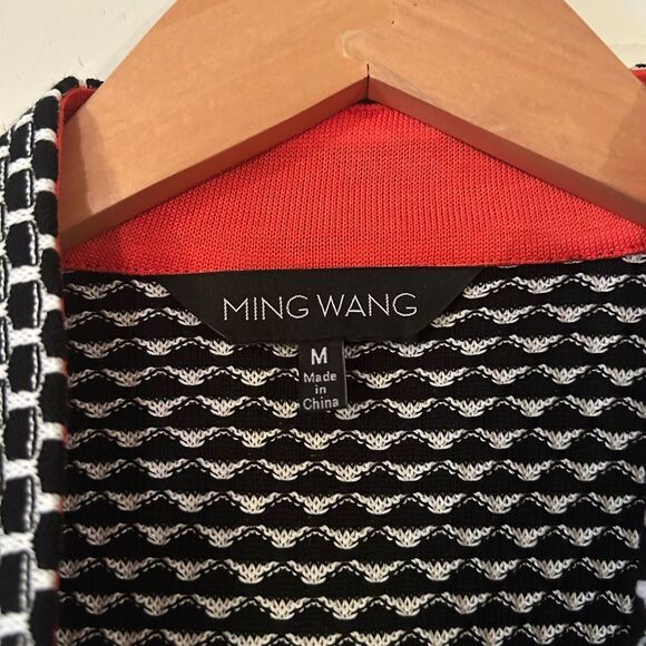 Ming Wang Set Women’s Size Medium Matching Red/Orange Tank Top and Jacket - Picture 7 of 16